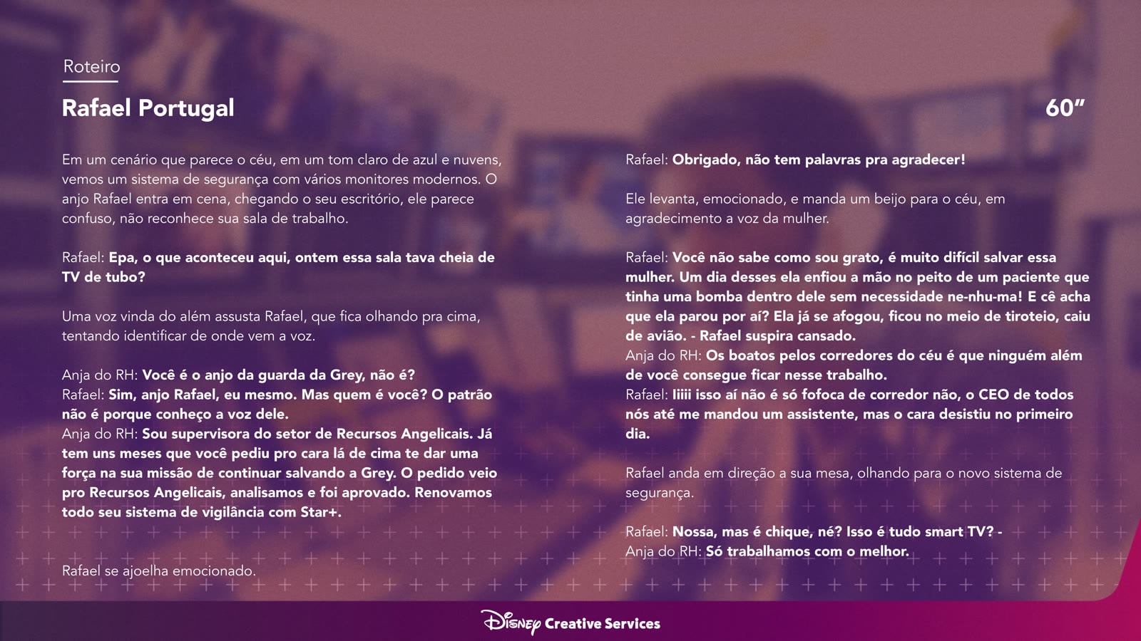 Grey's Anatomy with Rafael Portugal, script